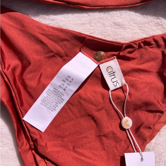 Citrus Swim Faux Wrap Top and Cheeky Bottom Bikini Set - Picture 12 of 12